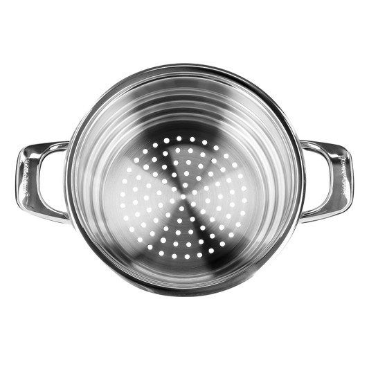 THREE STEPS STEAMER WO/LID 24cm